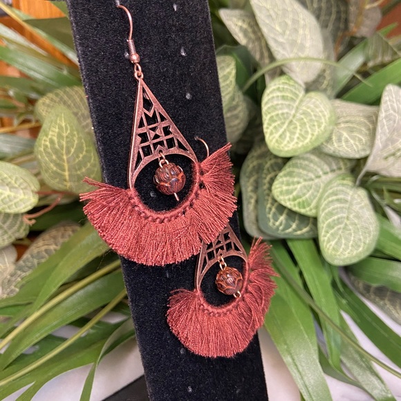 Boho Tassel Earrings - Picture 2 of 4